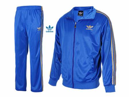 survetement adidas bleu homme