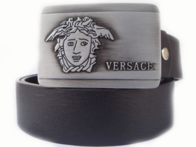 Versace Ceinture Graphiteceinture Cuir ceinture En Boucle Homme pSMVUz